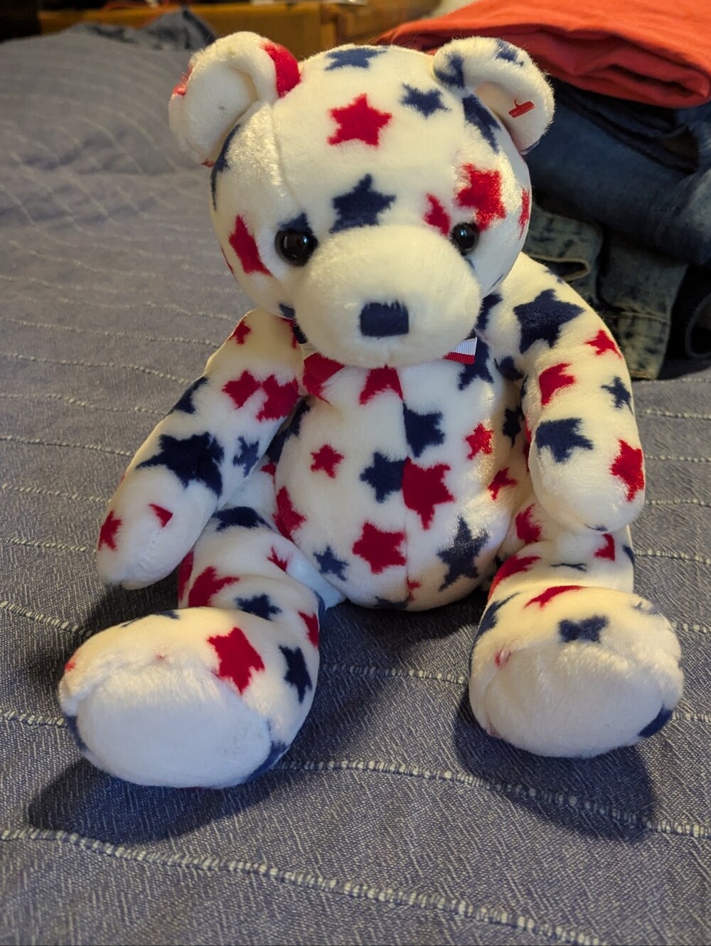 Ty Stuffed Stared Bear